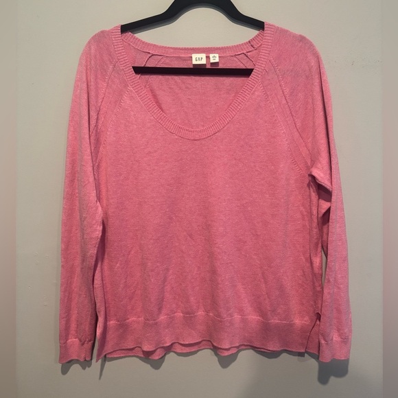GAP pink scoop neck sweater - Picture 1 of 4
